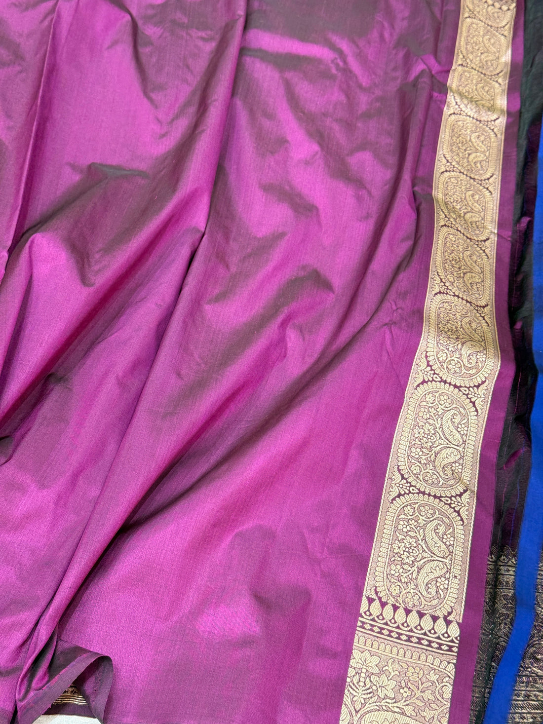 Magenta Handwoven Pure Banarasi Silk Saree