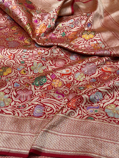 Handwoven Banarasi Pure Silk Brocade Saree