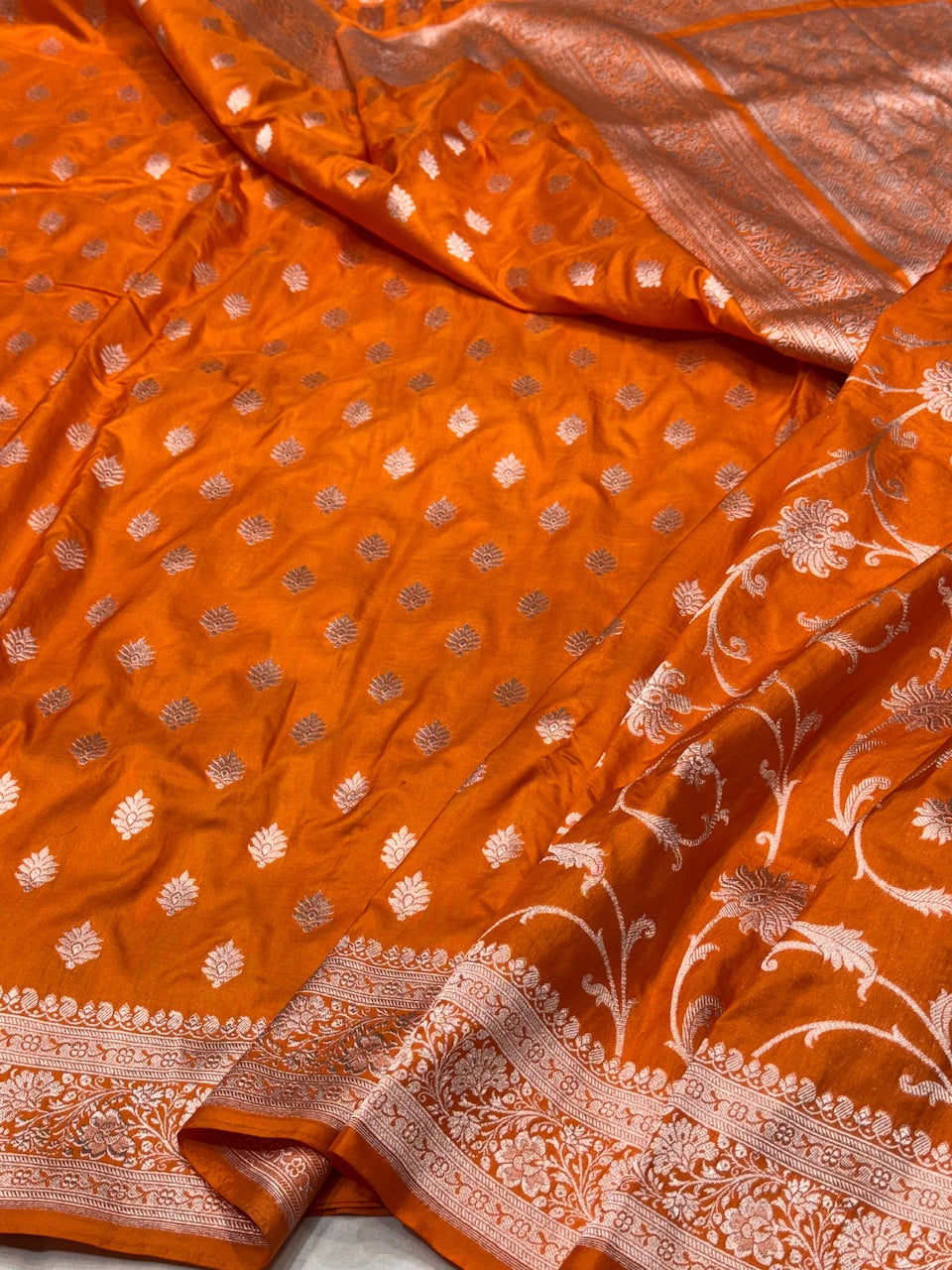 Banarasi Pure Katan Silk Saree | Pure Silk | Cutwork Technique | Banarasi Katan Silk Saree