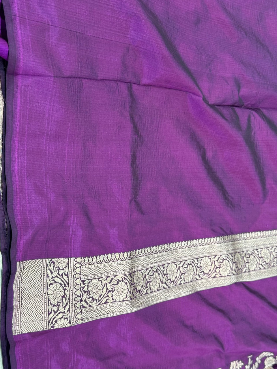 Magenta Pure Silk Saree