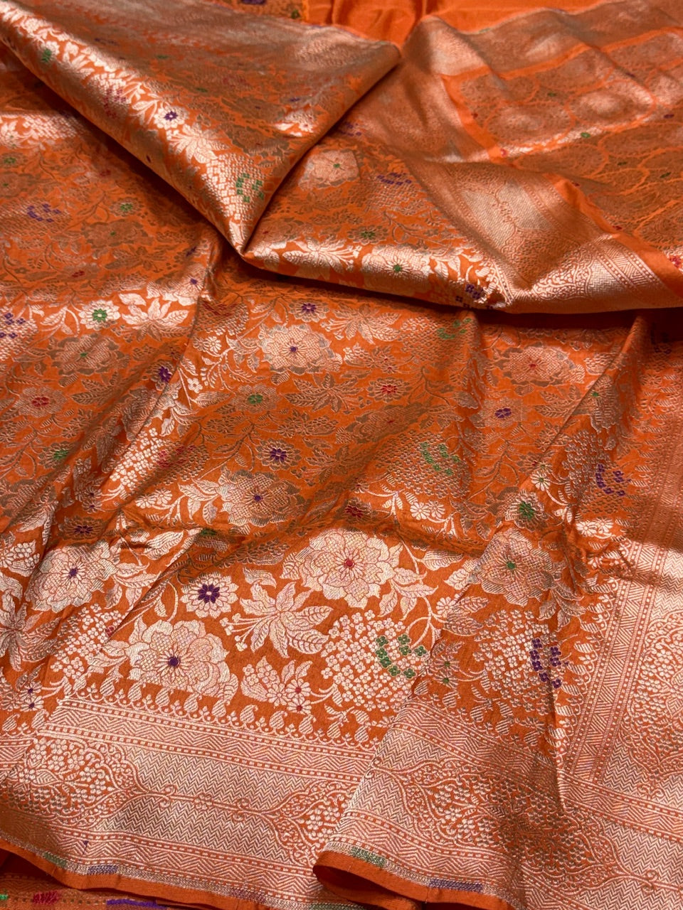 Banarasi Minakari Pure Katan Silk Brocade Saree