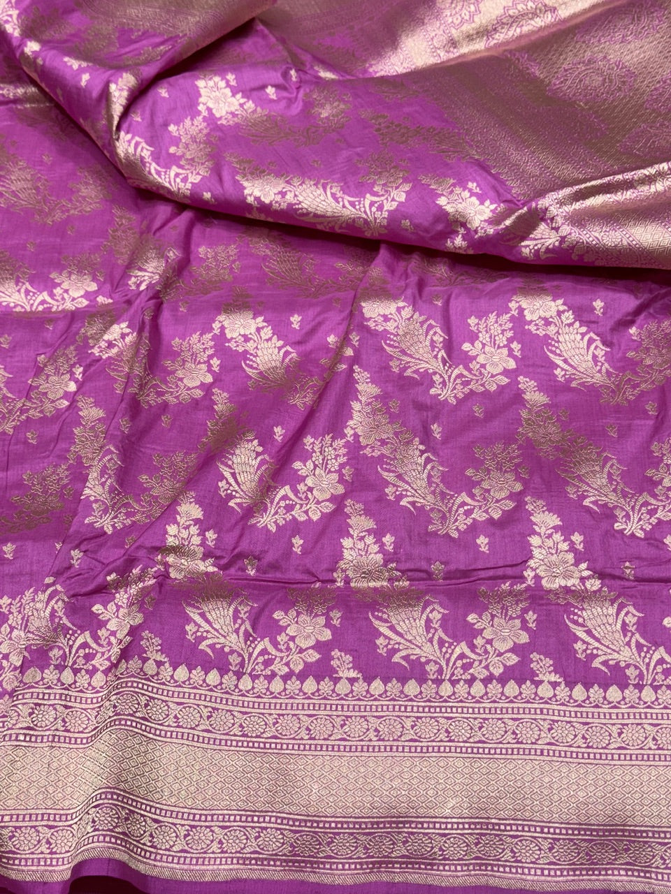 Pink Pure Silk Saree