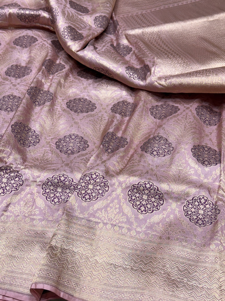 Banarasi Minakari Pure Katan Silk Brocade Saree