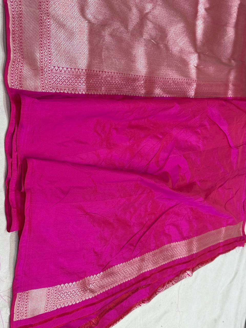 Banarasi Pure Silk Brocade Saree – Luxurious Katan Silk with Intricate Brocade Weave