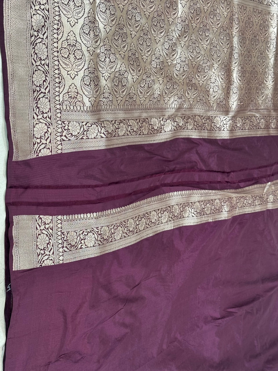 Coffee Pure Silk Saree