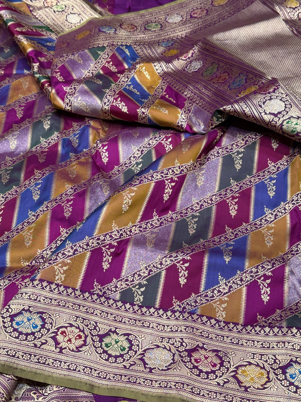 Banarasi Rangkaat Sarees – HMR Handlooms