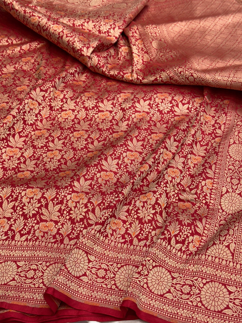 Banarasi Minakari Pure Katan Silk Brocade Saree – Rich Traditional Brocade Weave