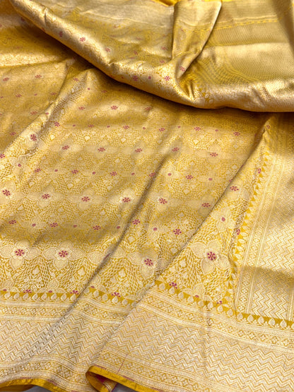 Banarasi Minakari Pure Silk Brocade Saree