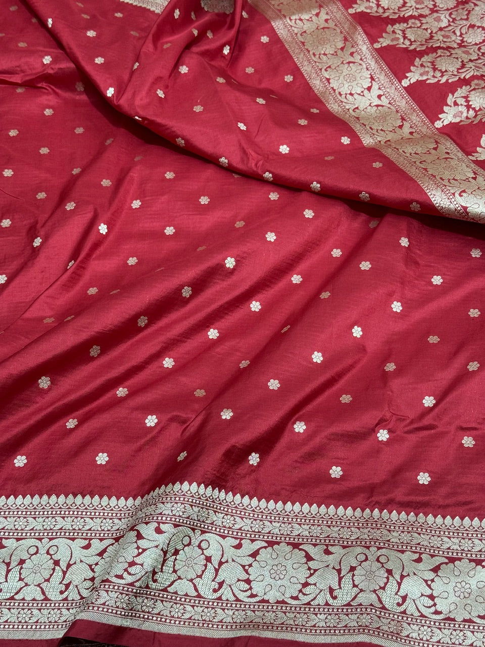 Red Pure Silk Saree