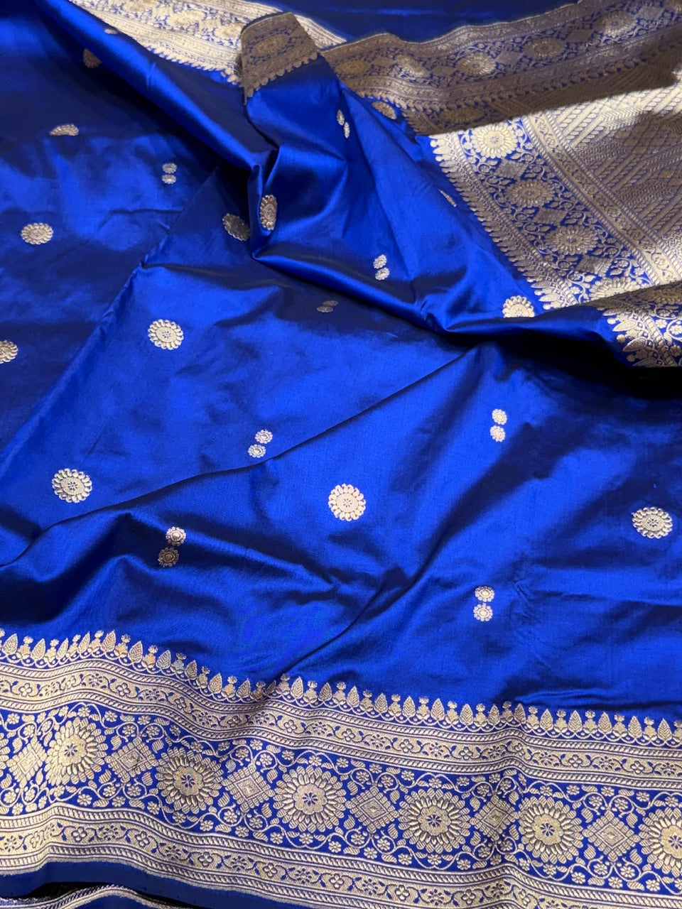 Royal Blue Handwoven Banarasi Pure Silk Saree