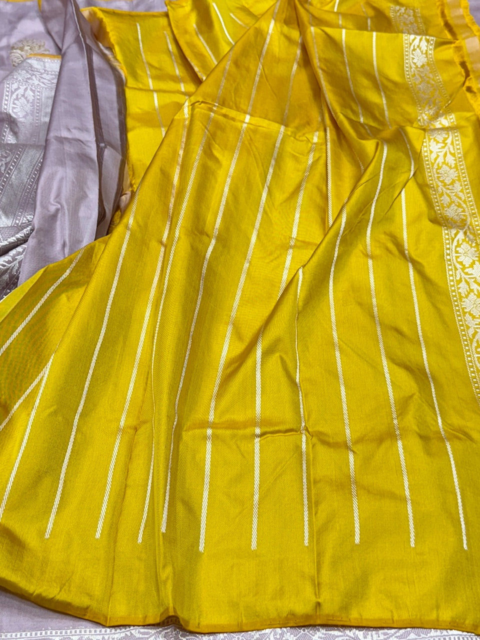 Handwoven Ektara Pure Banarasi Silk Saree