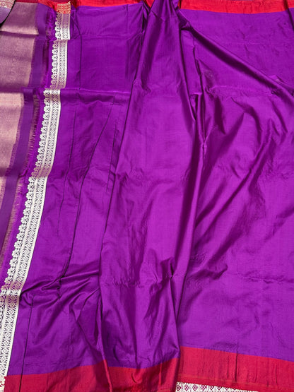 Handwoven Pure Silk Brocade Saree