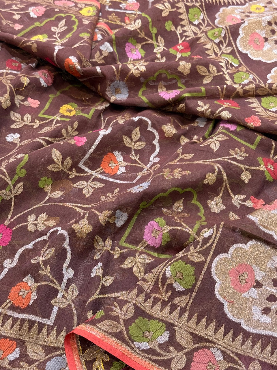 Banarasi Pure Muslin Cotton Jamdani Saree