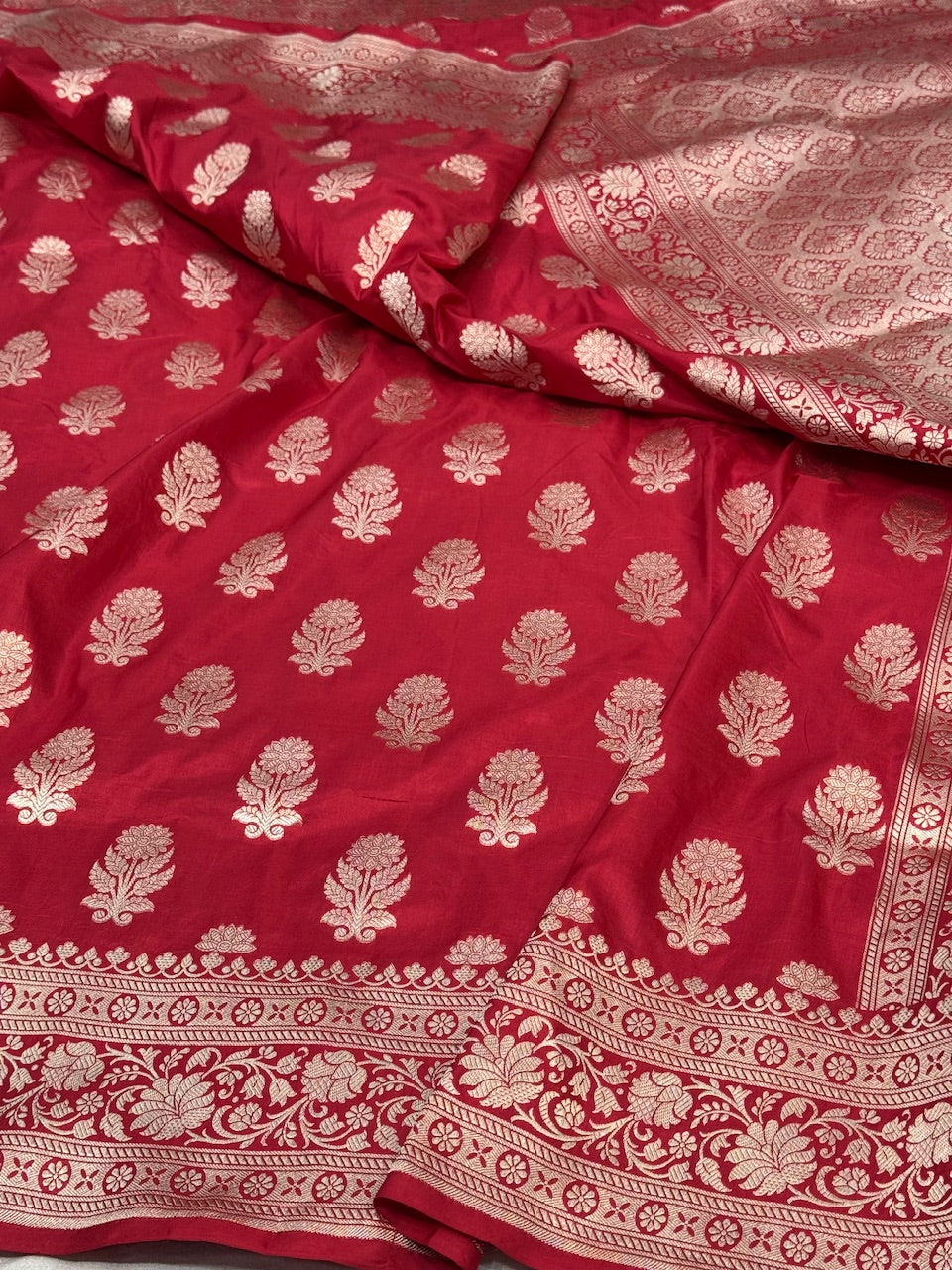 Red Pure Silk Saree