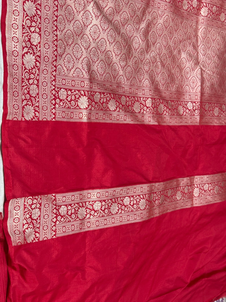 Red Pure Silk Saree