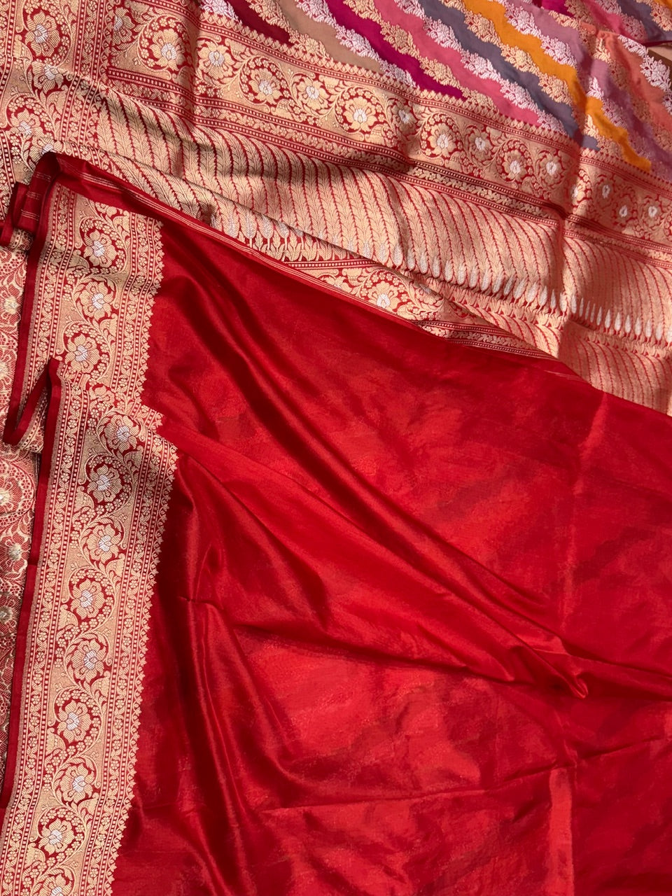 Red Rangkaat Handwoven Banarasi Saree