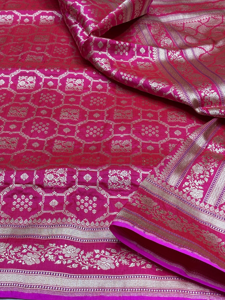 Banarasi Pure Katan Silk Saree | Pure Silk | Cutwork Technique | Banarasi Katan Silk Saree
