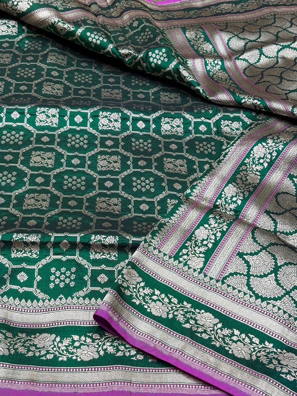 Banarasi Pure Katan Silk Saree | Pure Silk | Cutwork Technique | Banarasi Katan Silk Saree