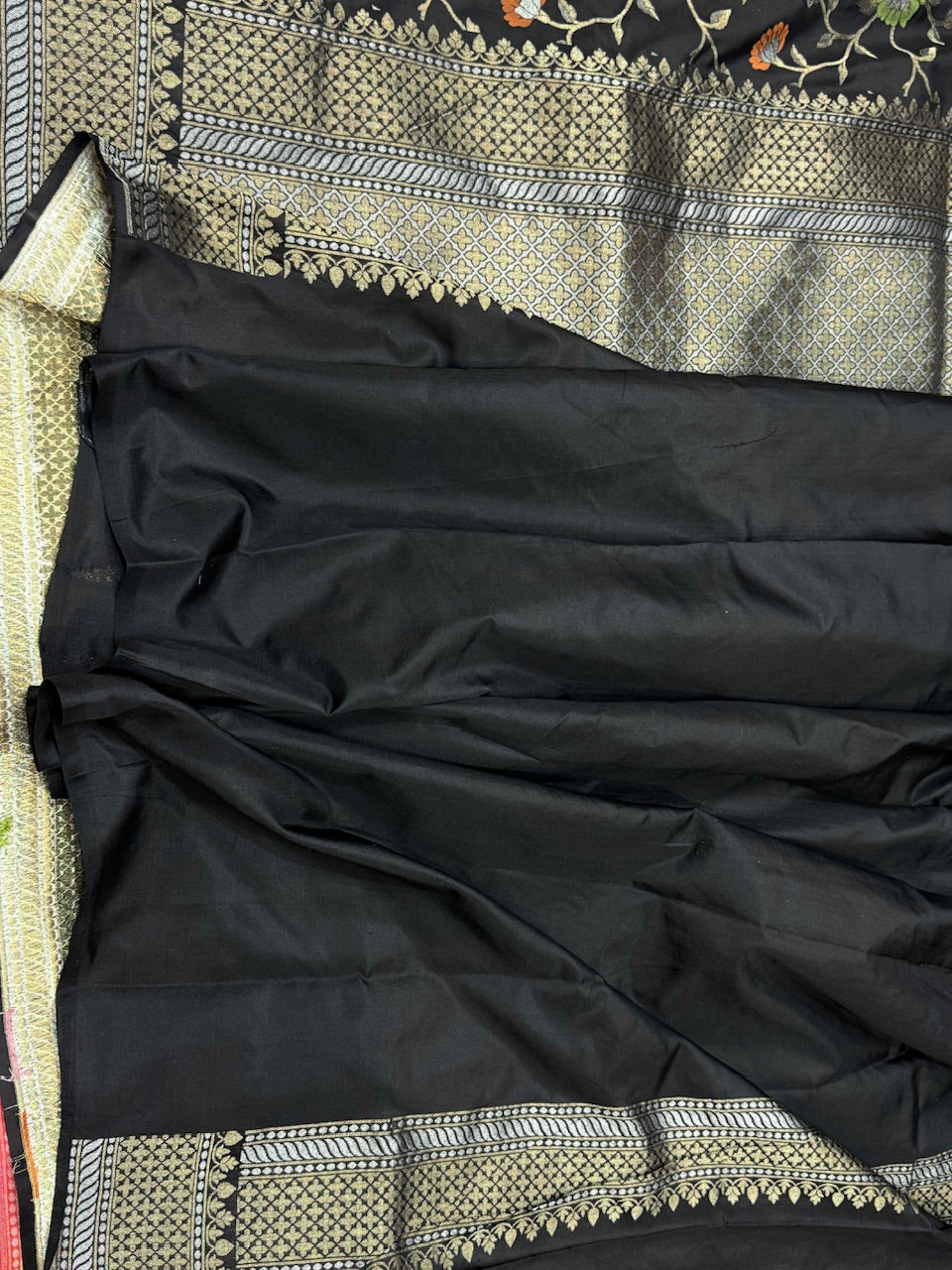 Black Ektara Silk Handwoven Saree