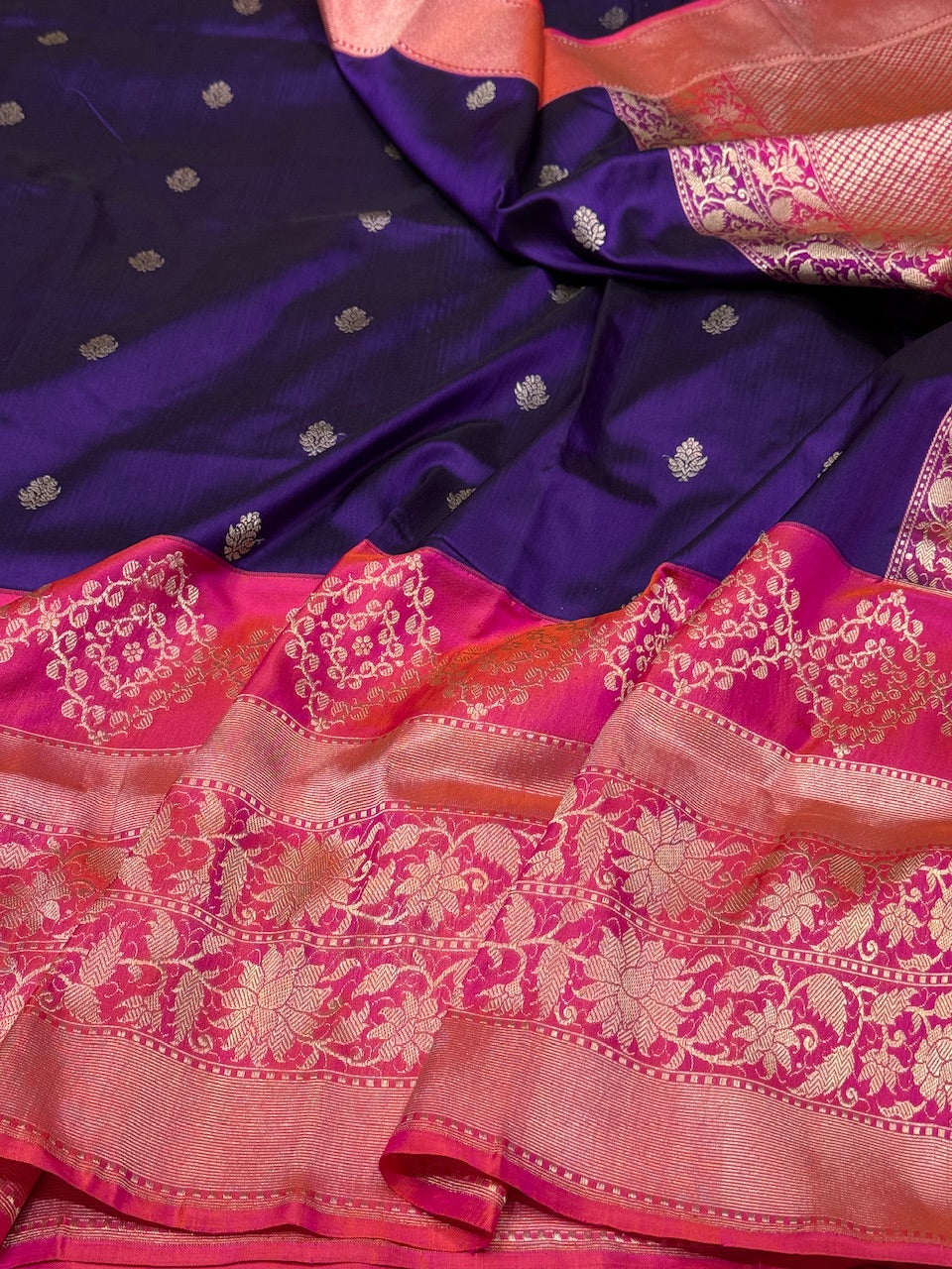 Purple Ektara Silk Handwoven Saree