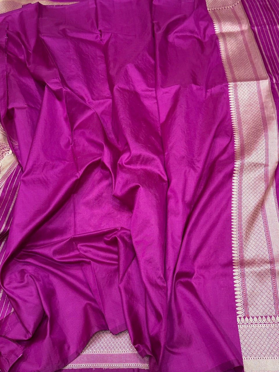 Magenta Handwoven Banarasi Pure Silk Saree