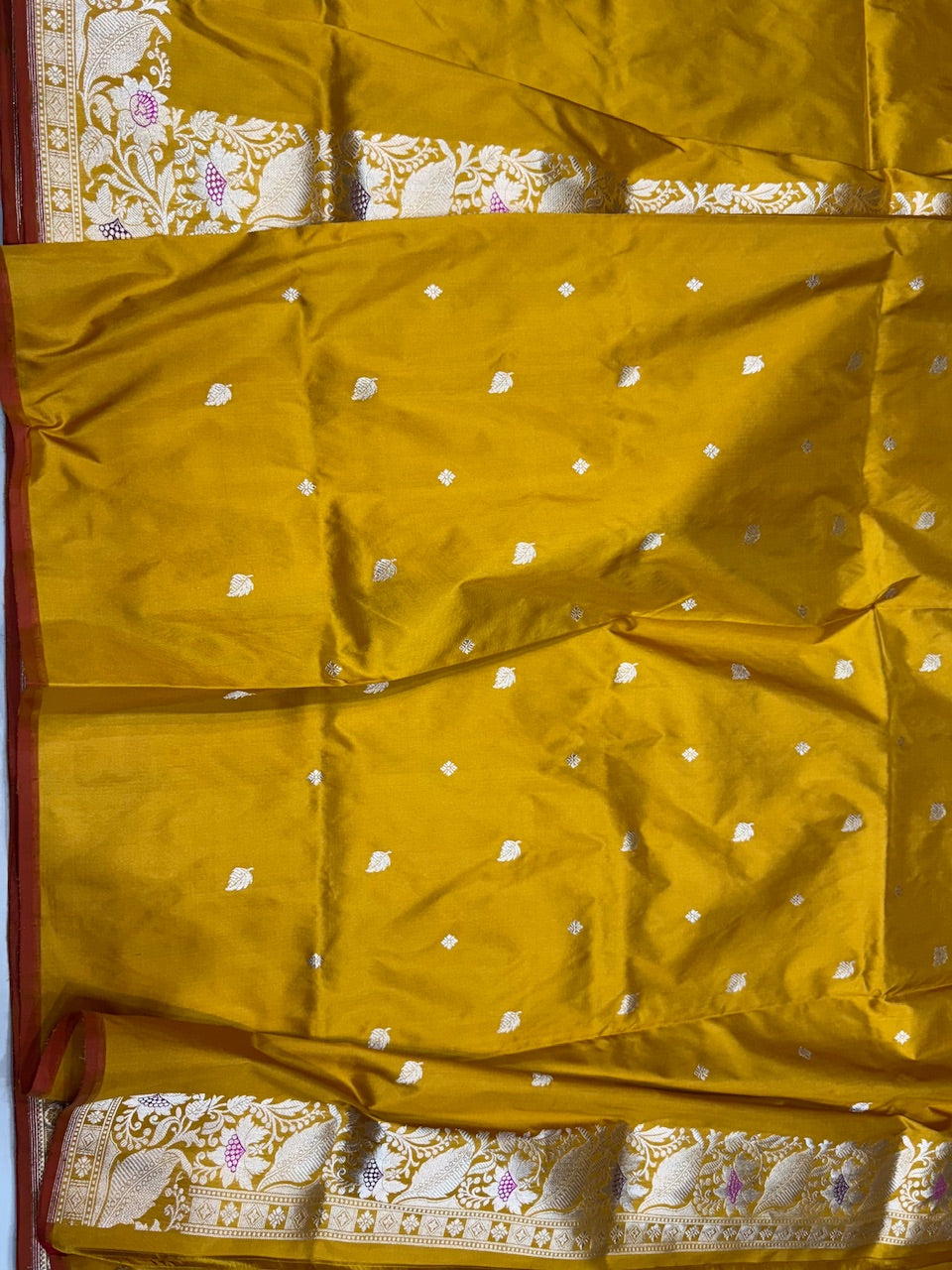 Yellow Handwoven Pure Silk Saree