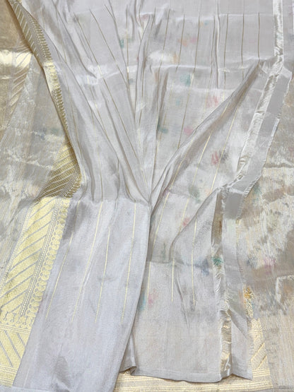 Handwoven Pure Katan Tissue Saree