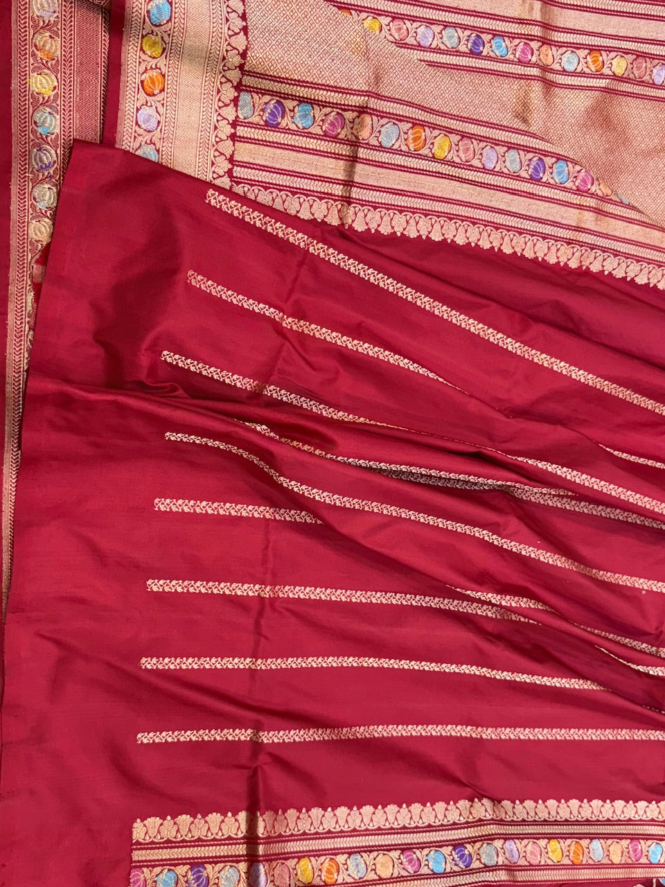 Red Handwoven Pure Banarasi Silk Saree