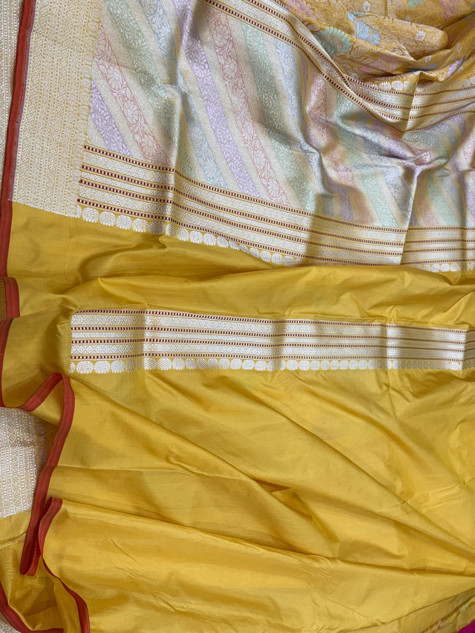 Handwoven Pure Banarasi Silk Brocade Saree