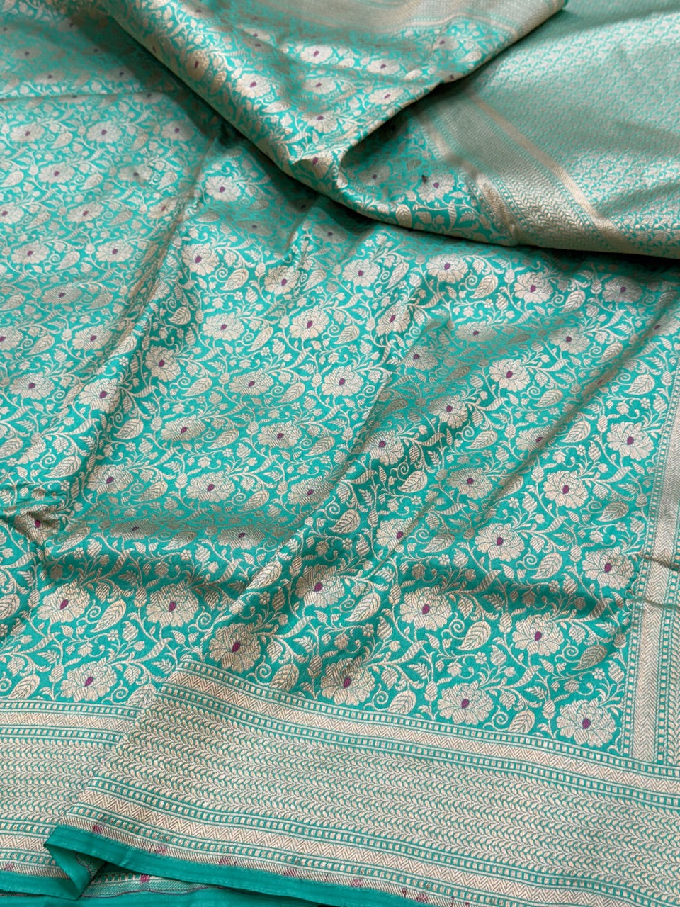 Banarasi Minakari Pure Katan Silk Brocade Saree – Rich Traditional Brocade Weave