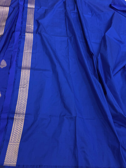 Royal Blue Handwoven Pure Banarasi Silk Saree