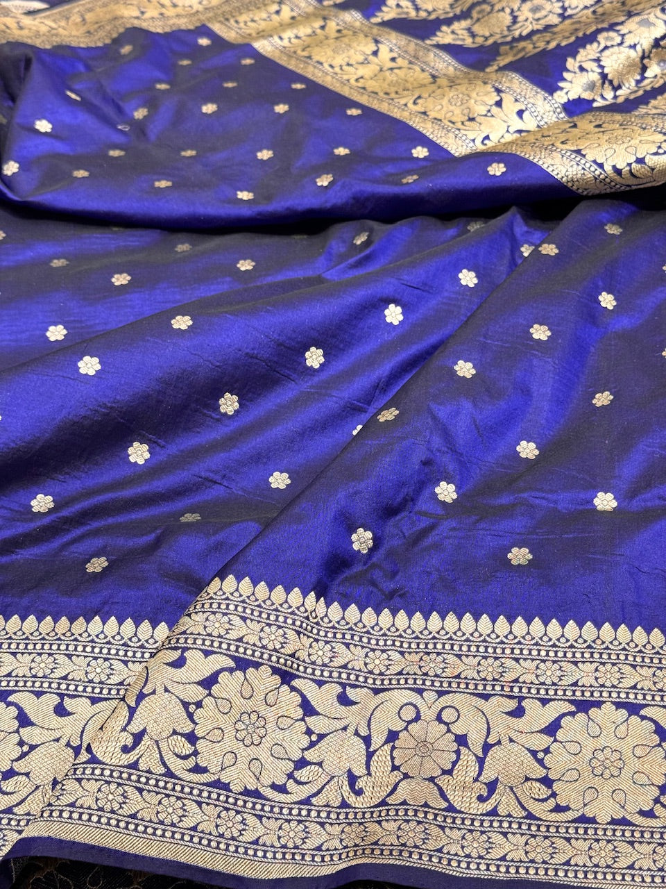 Royal Blue  Pure Silk Saree