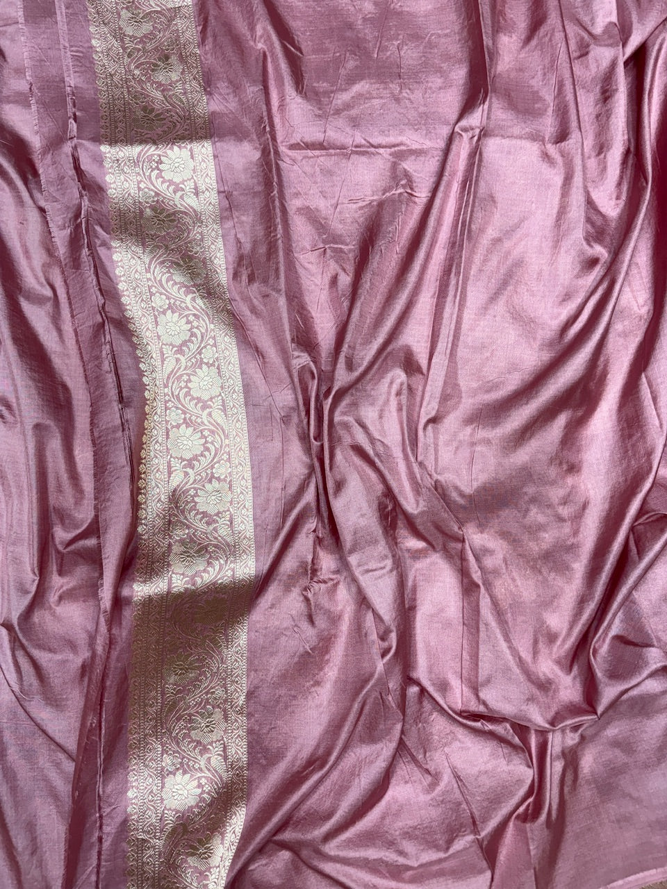 Gajiri Pink Banarasi Pure Silk Saree