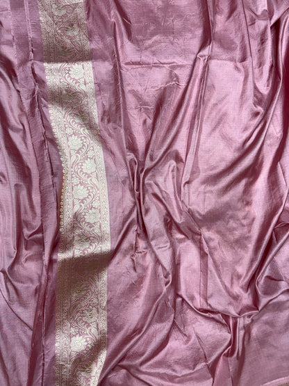 Gajiri Pink Banarasi Pure Silk Saree