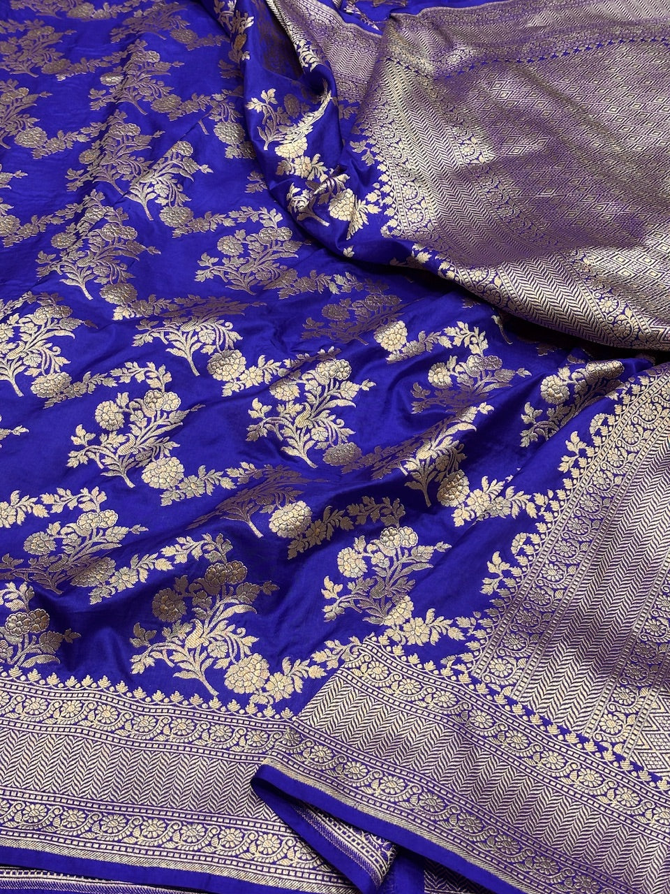 Banarasi Pure Katan Silk Saree | Pure Silk | Cutwork Technique | Banarasi Katan Silk Saree