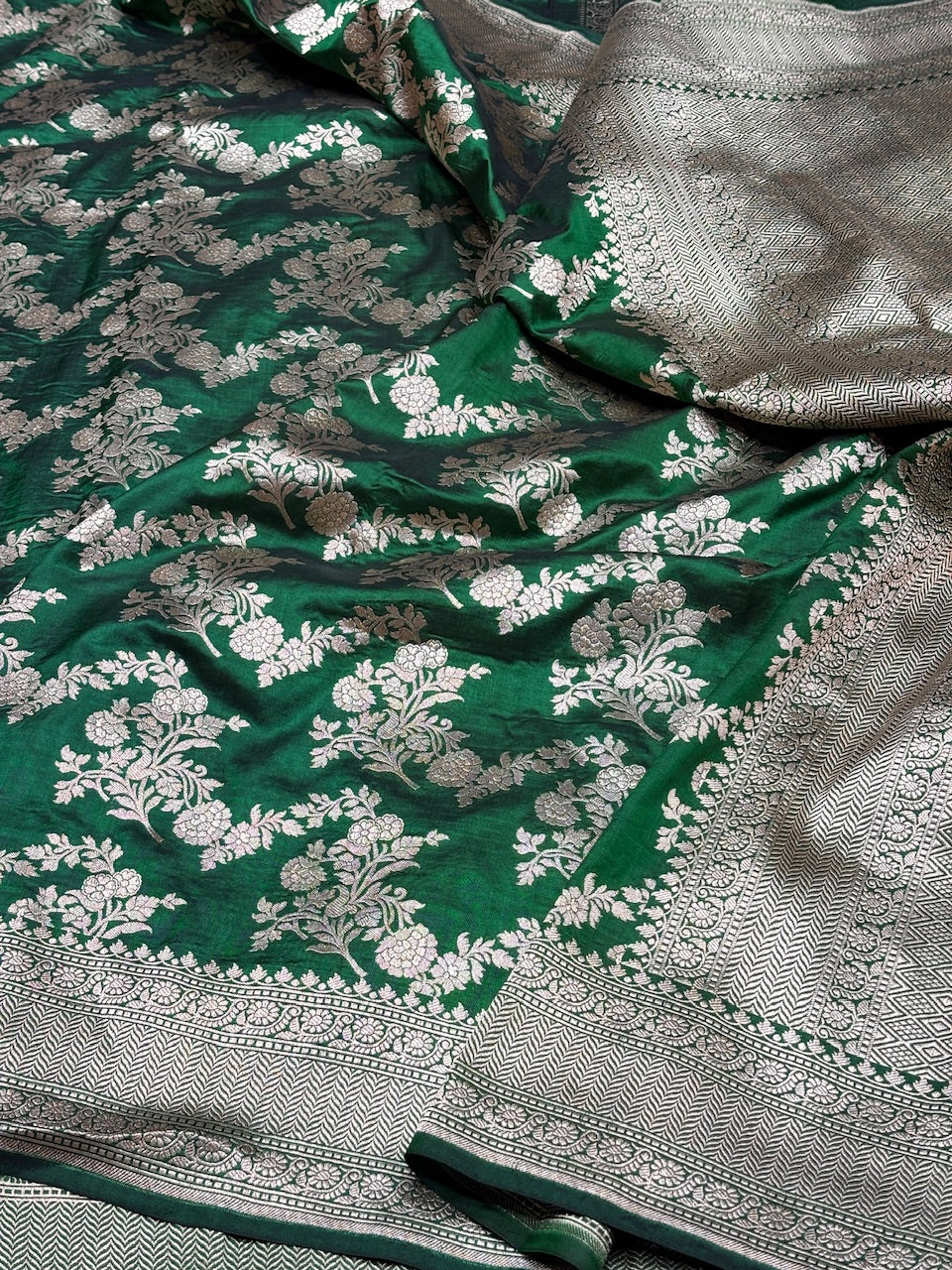 Banarasi Pure Katan Silk Saree | Pure Silk | Cutwork Technique | Banarasi Katan Silk Saree