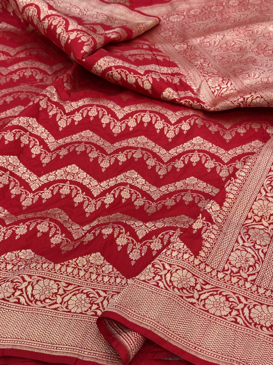 Red Pure Silk Saree