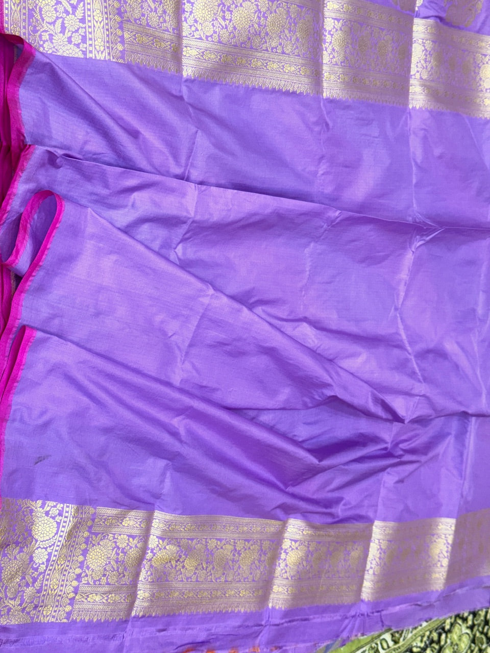 Multicolour Banarasi Pure Silk Saree – Cutwork Weave in 100% Pure Katan Silk
