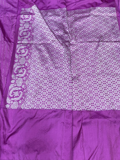Peach Ektara Silk Handwoven Saree