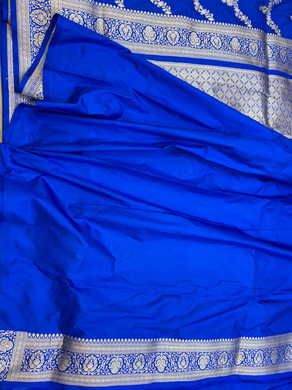 Royal Blue Pure Silk Saree