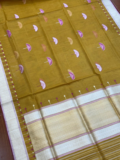 Handwoven Pure Organza Saree