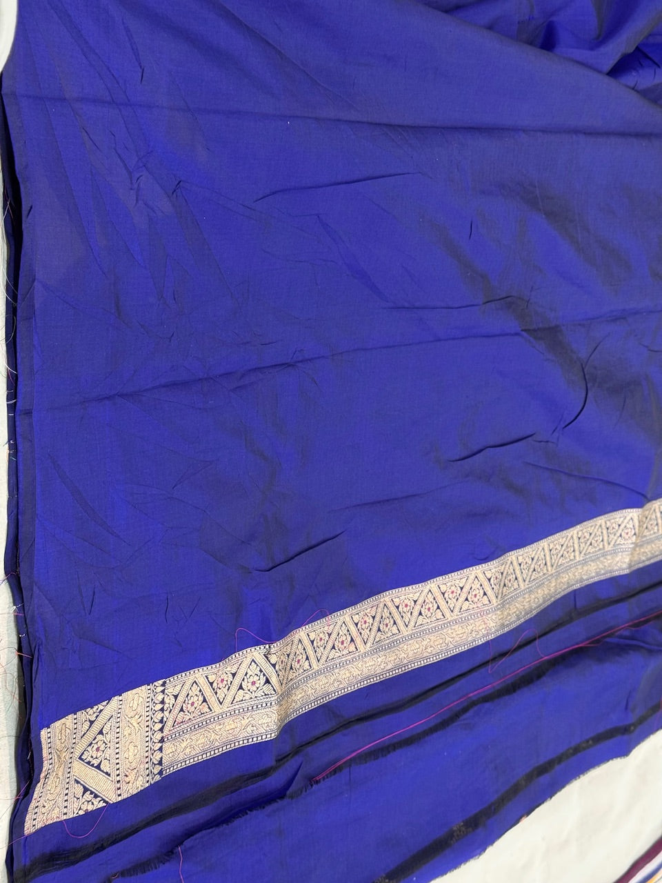 Royal Blue Minakari Pure Silk Saree