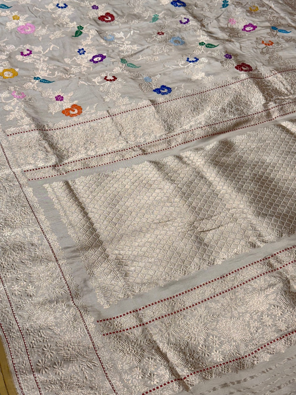 Handwoven Banarasi Ektara Silk Saree