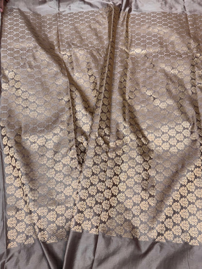 Handwoven Banarasi Pure Satin Silk Saree