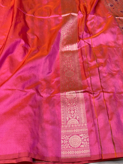 Banarasi Minakari Pure Silk Brocade Saree