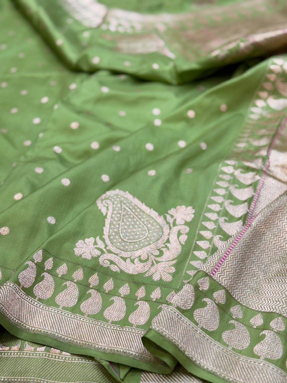 Green Handwoven Banarasi Silk Saree