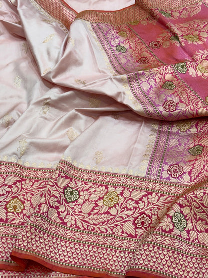 Handwoven Pure Ektara Banarasi Silk Saree