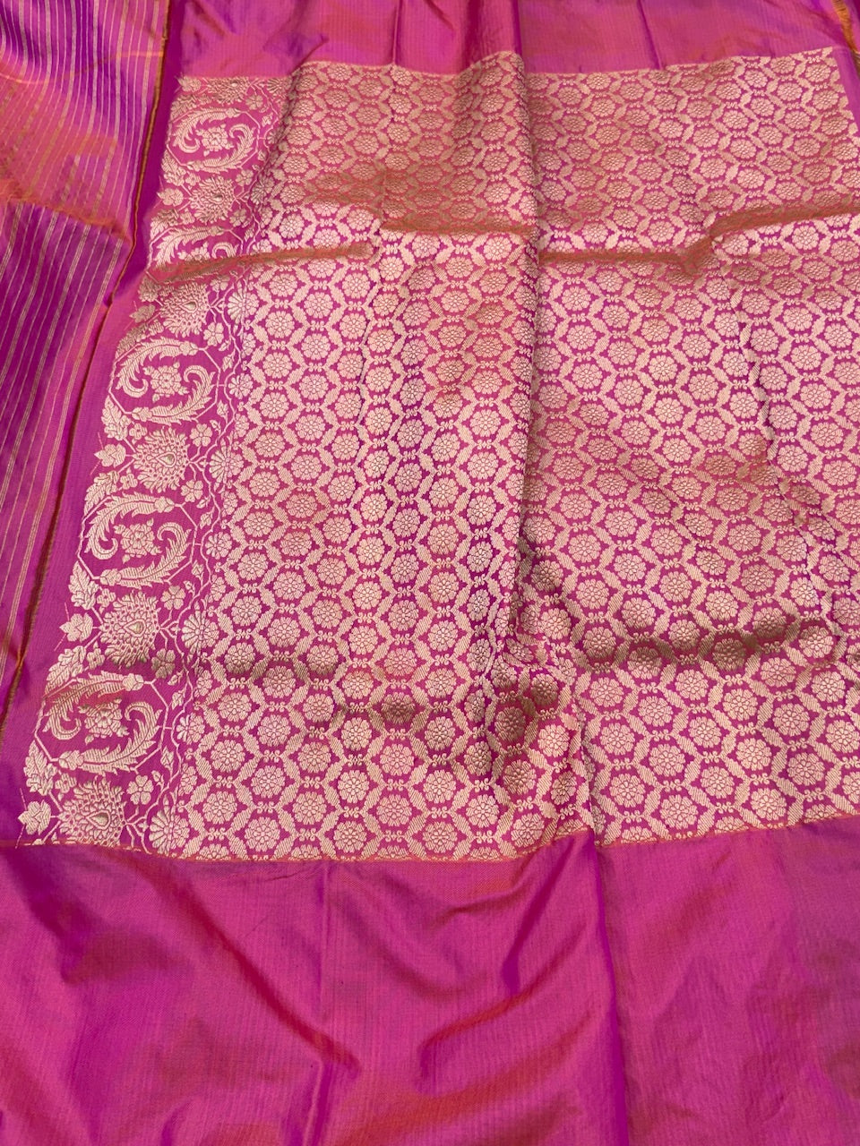 Peacock Blue Ektara Handwoven Pure Banarasi Silk Saree
