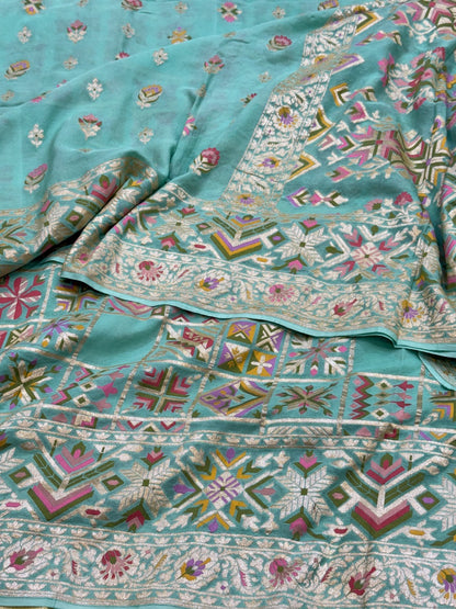 Banarasi Pure Chiffon Georgette Saree