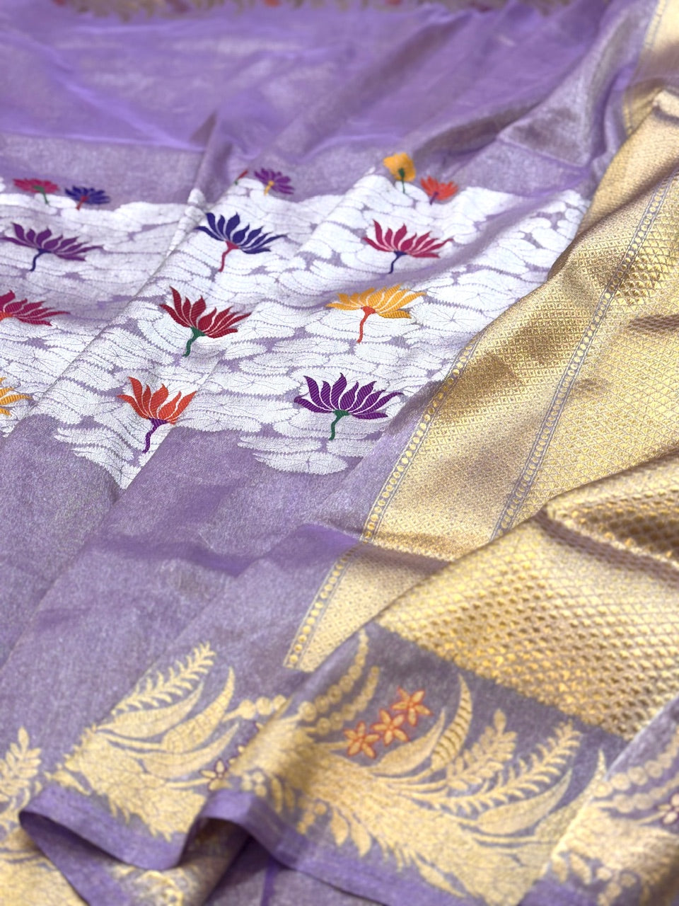 Handwoven Banarasi Tissue Silk Saree